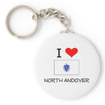 I Love North Andover Massachusetts Keychains