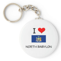 I Love North Babylon New York Key Chains