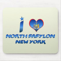 I love North Babylon, New York Mouse Pad