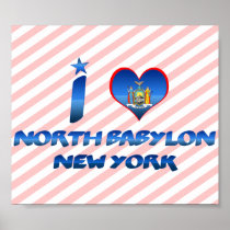 I love North Babylon, New York Print