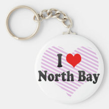 I Love North Bay, Canada Key Chain