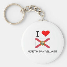 I Love NORTH BAY VILLAGE Florida Key Chains