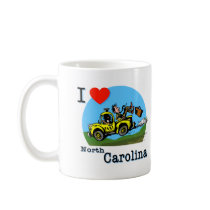 I Love North Carolina Country Taxi mugs