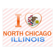 I Love North Chicago, IL Post Cards
