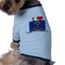 I Love North Dakota pet clothing