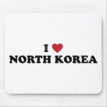 I Love North Korea Mouse Pad