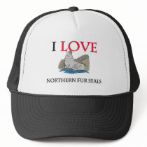 I Love Northern Fur Seals hats by tshirtshirts I Love Northern Fur Seals hats