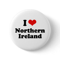 I Love Northern Ireland Tshirt Buttons
