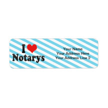 I Love Notarys Custom Return Address Label