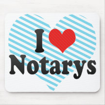 I Love Notarys Mouse Pads