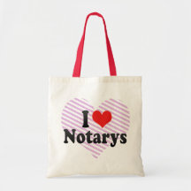 I Love Notarys Tote Bag