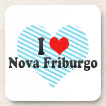 I Love Nova Friburgo, Brazil Beverage Coaster