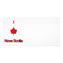 I Love Nova Scotia Custom Photo Card