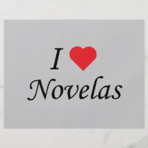 I Love Novelas Custom Flyer