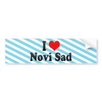 I Love Novi Sad, Serbia Bumper Stickers