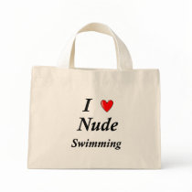 I Love Nude Swimming Bags