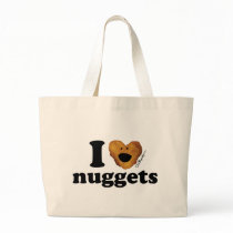 I love nuggets tote bag