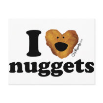 I love nuggets postcards by CityRoyalty I love nuggets postcards