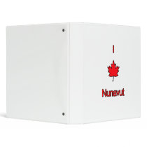 I Love Nunavut 3 Ring Binder