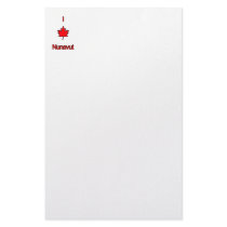 I Love Nunavut Personalized Stationery