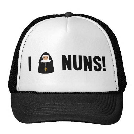I Love Nuns Trucker Hat Zazzle