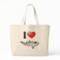I Love Nurse Sharks Jumbo Tote Bag
