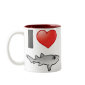 I Love Nurse Sharks Two-Tone Mug
