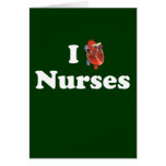 I love nursing greeting card
