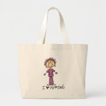I Love Nursing Tote Bag