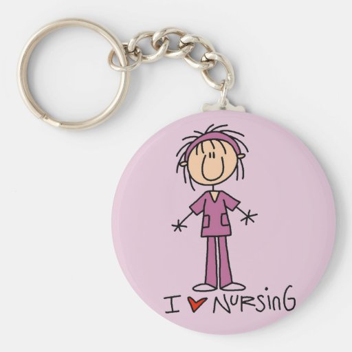 I Love Nursing Tshirts and Gifts Key Chains