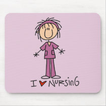 I Love Nursing Tshirts and Gifts Mouse Pads