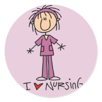 I Love Nursing Tshirts and Gifts stickers by nurse_doctor I Love Nursing Tshirts and Gifts stickers