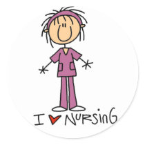I Love Nursing Tshirts and Gifts stickers by nurse_doctor I Love Nursing Tshirts and Gifts stickers