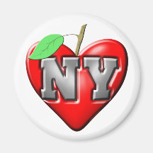 I Love NY Fridge Magnet
