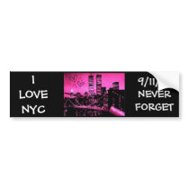 I LOVE NYC, 9/11/01 bumper stickers