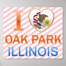 I Love Oak Park, IL Print