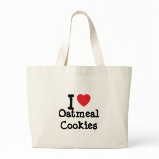 I love Oatmeal Cookies heart T-Shirt bag