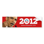 I Love Obama 2012 Bumper Sticker