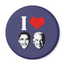 I Love Obama / Biden magnets