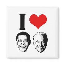 I Love Obama / Biden magnets by ObamaBiden I Love Obama / Biden magnets