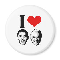 I Love Obama / Biden magnets by ObamaBiden I Love Obama / Biden magnets