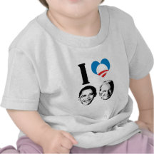 I LOVE OBAMA BIDEN T SHIRT