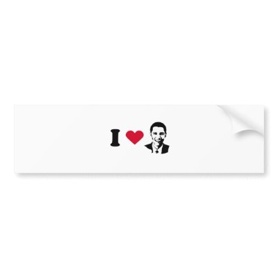 I Love Obama Bumper Stickers by obamashirts