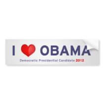I love Obama Bumper Sticker