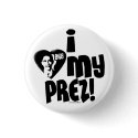 I Love Obama Button