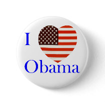 I Love Obama Button by Websprinter I Love Obama Button