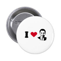 I Love Obama buttons