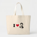 I Love Obama Canvas Bags