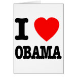 I Love Obama Cards