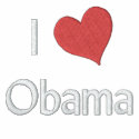 I Love Obama Embroidered Shirt embroidered shirts by definingyou I Love Obama Embroidered Shirt embroidered shirts